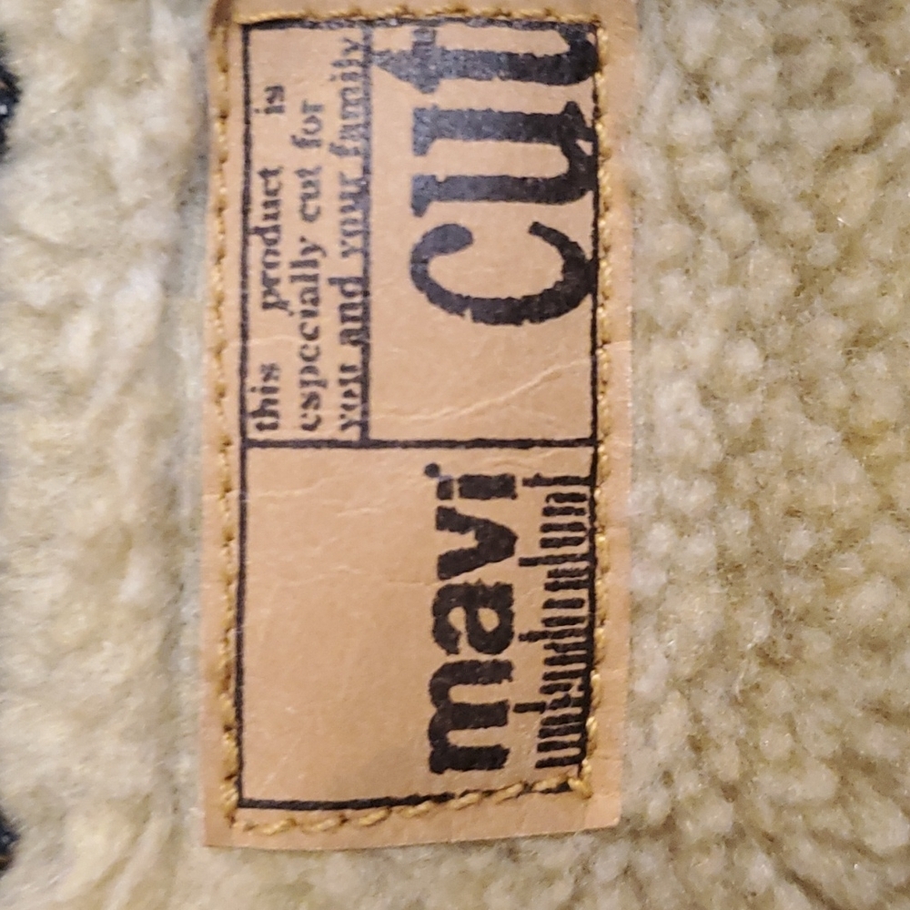 Mavi Jeans 419 Kitty Furred Jean Jacket L - Picture 5 of 7